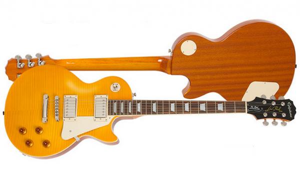 Epiphone Les Paul Standard Plus Top Pro Ltd - antique natural Solid body  electric guitar natural