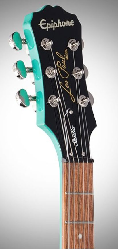 Epiphone Les Paul Studio Hh Ht Pf Ch - Turquoise - Single cut electric guitar - Variation 4
