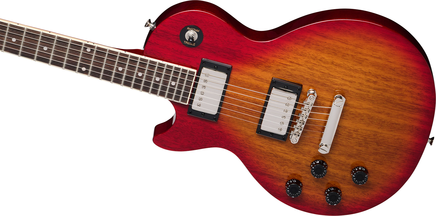 Epiphone Les Paul Tribute Lh Inspired By / Modern Gaucher 2h Ht Lau - Heritage Cherry Sunburst - Single cut electric guitar - Variation 3
