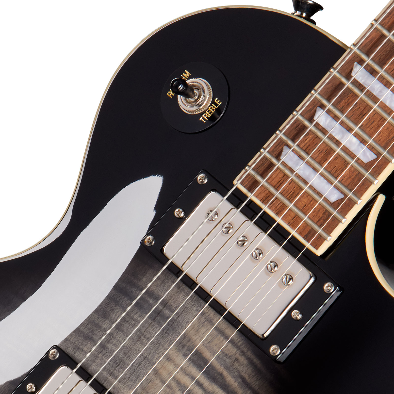 Epiphone Les Paul Tribute Plus Lh Gaucher Ibg 2h Ht Rw - Ebony Burst - Single cut electric guitar - Variation 2