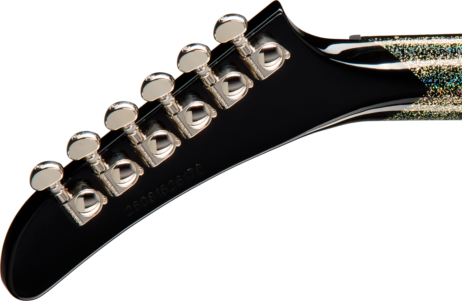 Epiphone Lzzy Hale Explorer Custom Signature 2h Ht Eb - Black Diamond Holographic Sparkle - Metal electric guitar - Variation 5