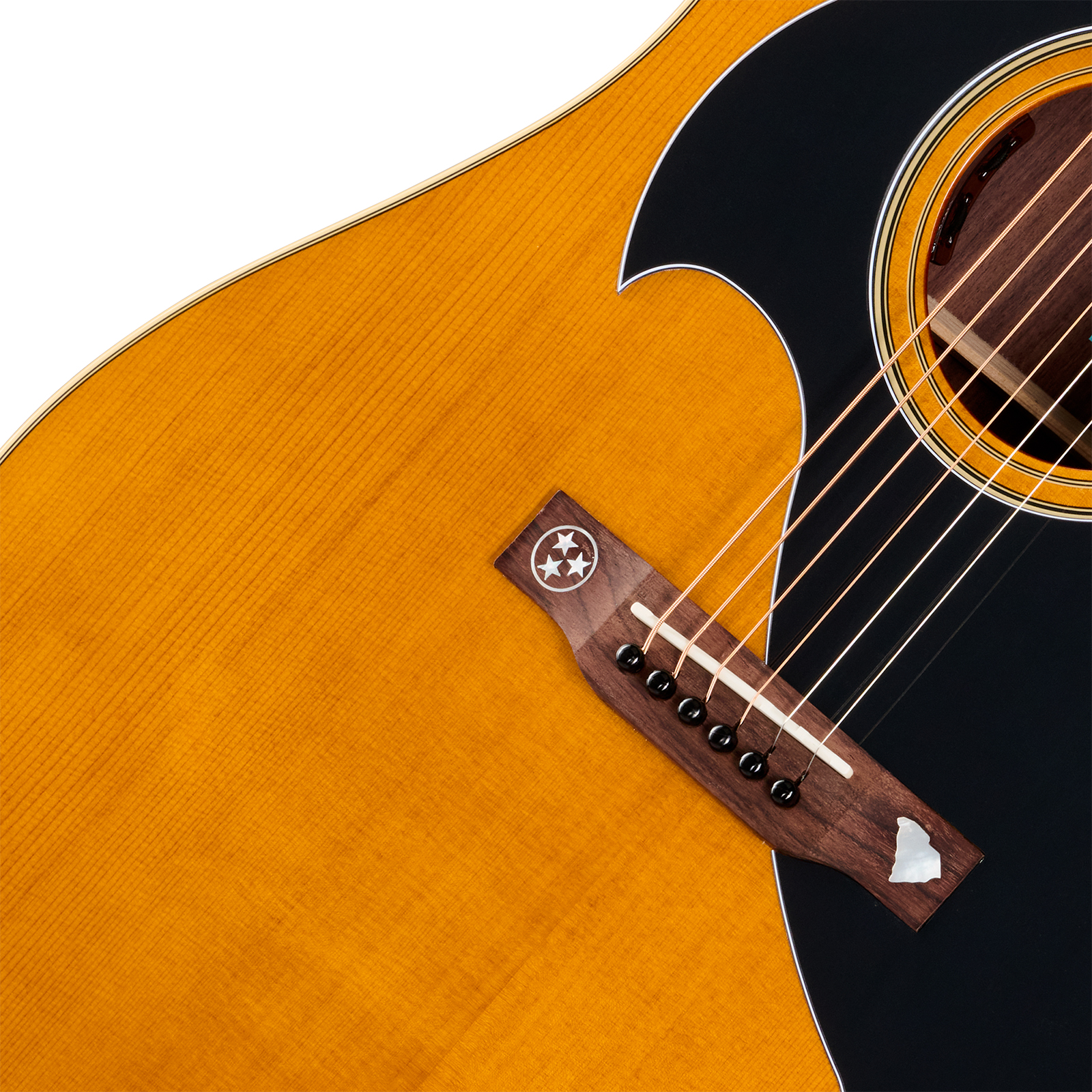 Epiphone Marcus King El Dorado Dreadnought Shsc Epicea Palissandre Rw - Antique Natural - Semi-hollow electric guitar - Variation 2