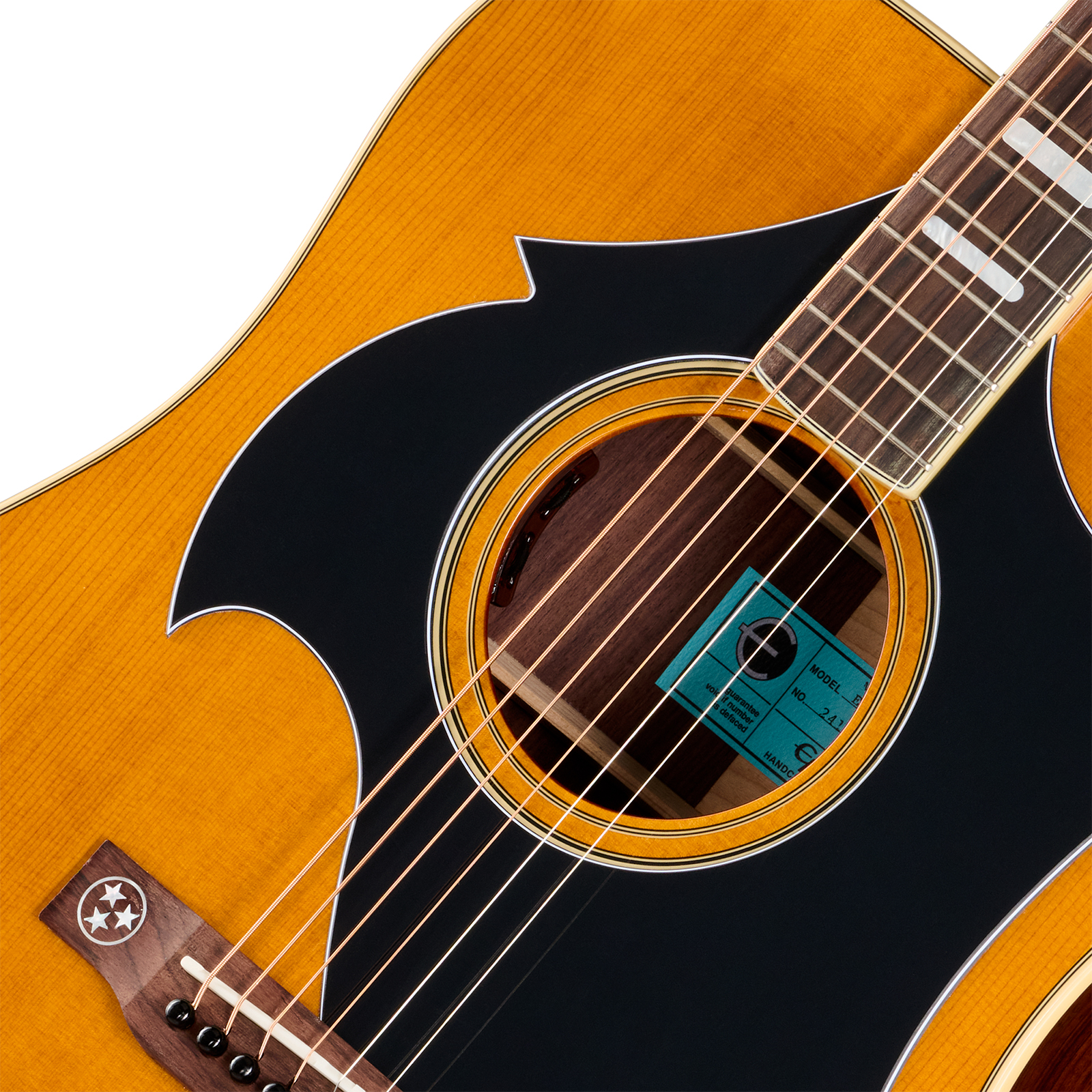 Epiphone Marcus King El Dorado Dreadnought Shsc Epicea Palissandre Rw - Antique Natural - Semi-hollow electric guitar - Variation 3