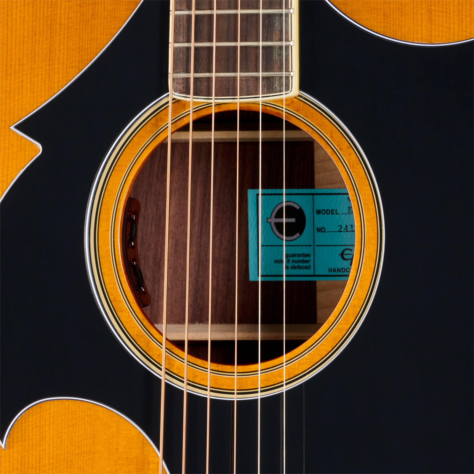 Epiphone Marcus King El Dorado Dreadnought Shsc Epicea Palissandre Rw - Antique Natural - Semi-hollow electric guitar - Variation 4