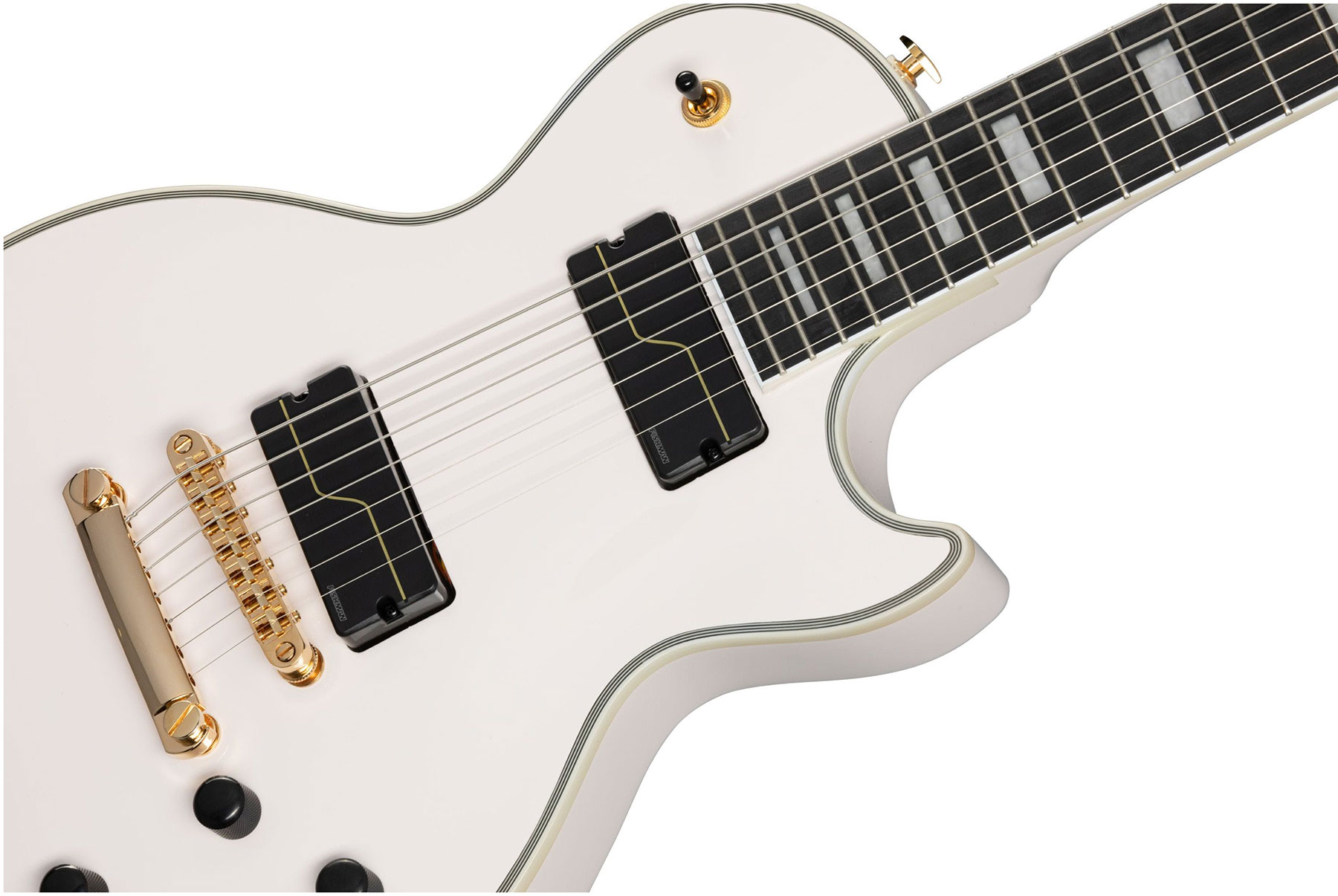 Epiphone Matt Heafy Les Paul Custom Origins 7c Lh Signature Gaucher 2h Fishman Fluence Ht Eb - Bone White - Left-handed electric guitar - Variation 3