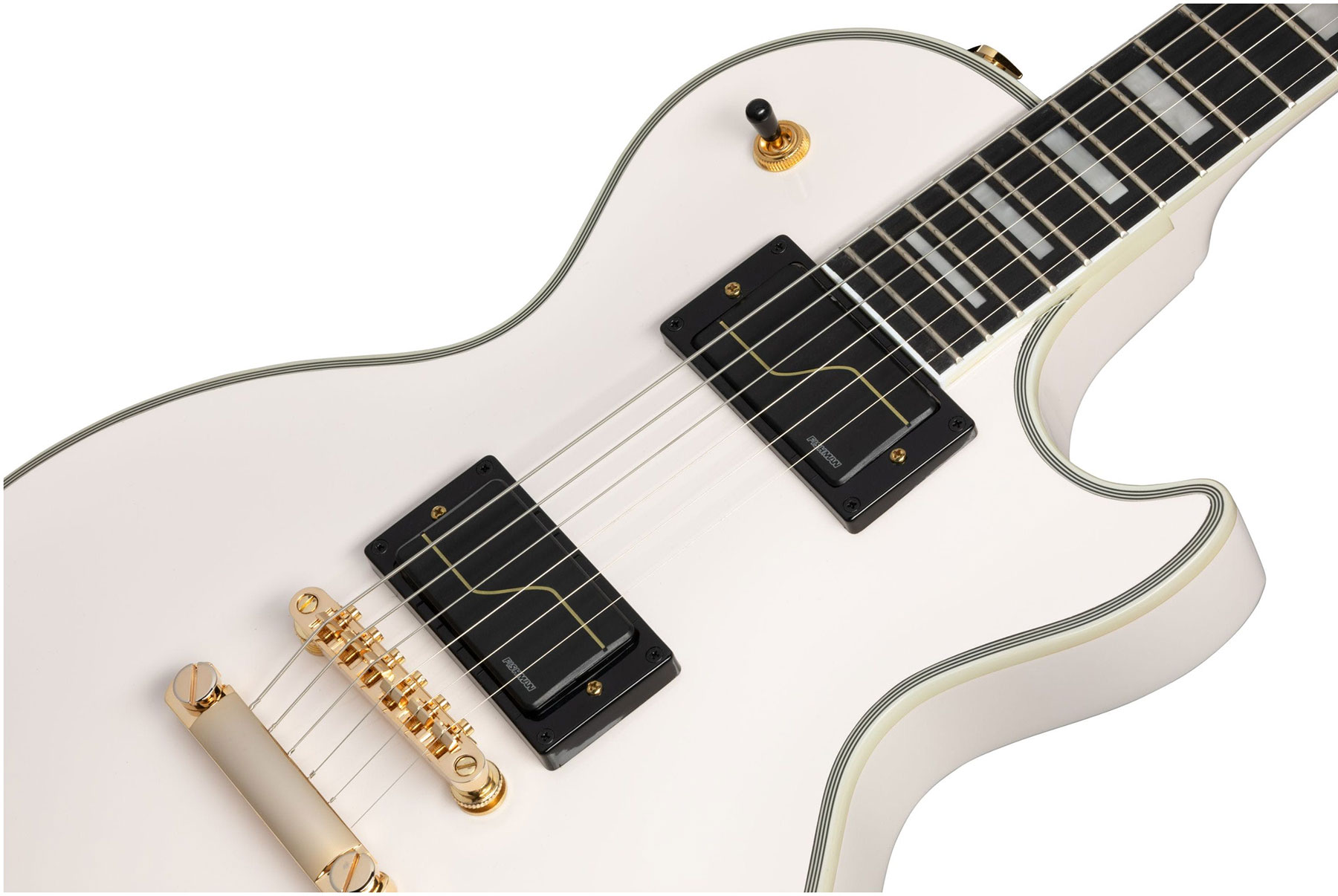 Epiphone Matt Heafy Les Paul Custom Origins Gaucher Signature 2h Fishman Fluence Custom Ht Eb - Bone White - Left-handed electric guitar - Variation 3
