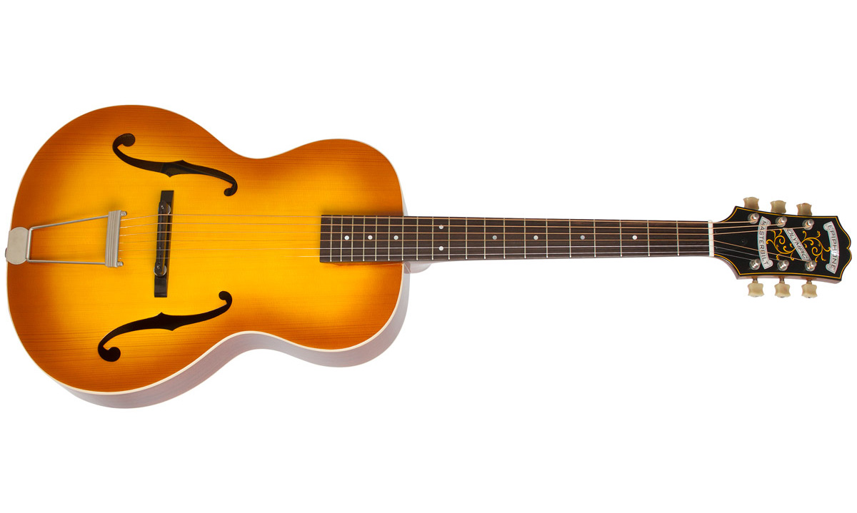 Epiphone Olympic Masterbilt Century Archtop Epicea Acajou 2016 - Honey Burst - Electro acoustic guitar - Variation 1