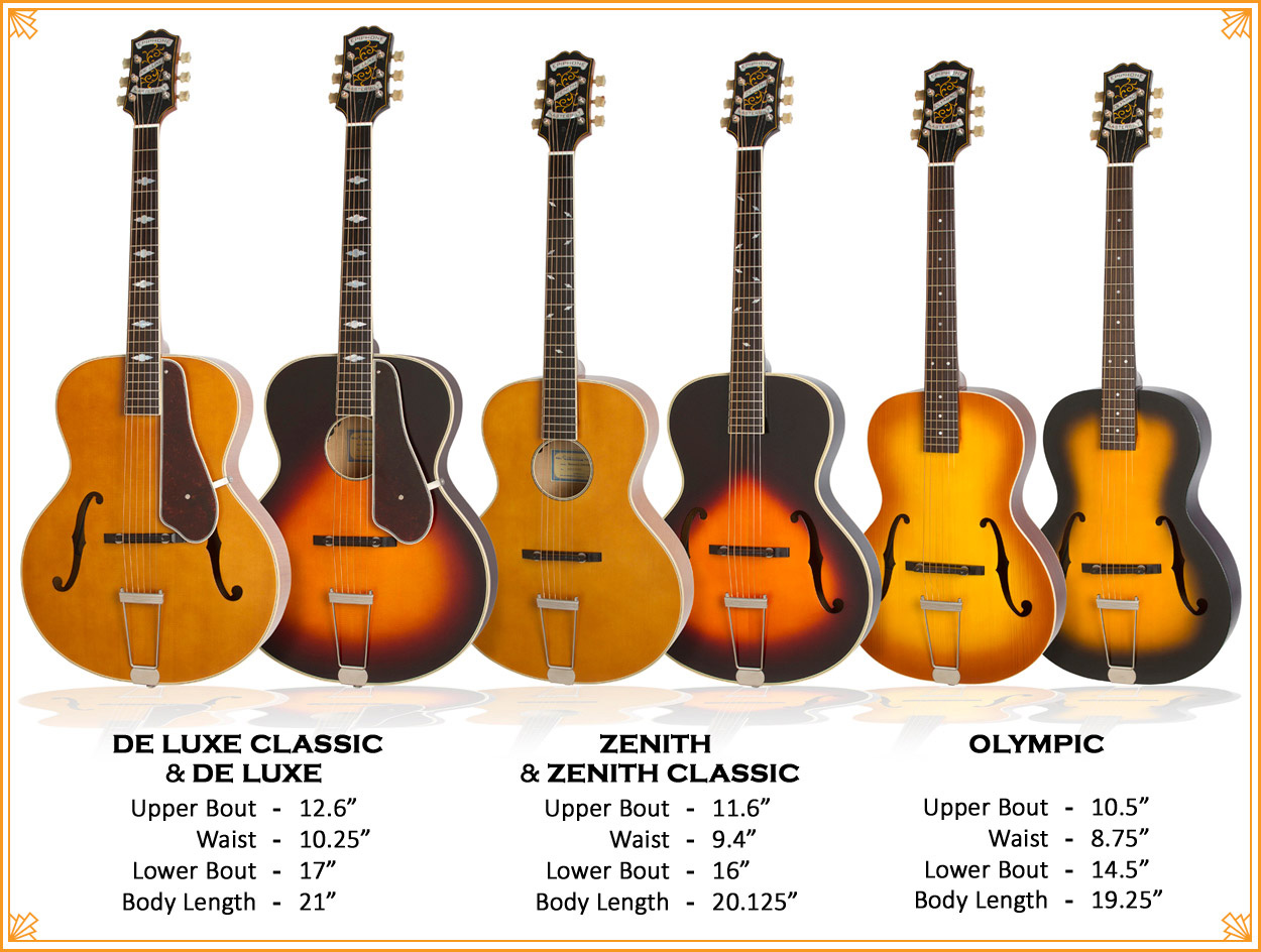 Epiphone Olympic Masterbilt Century Archtop Epicea Acajou 2016 - Vintage Burst - Electro acoustic guitar - Variation 6