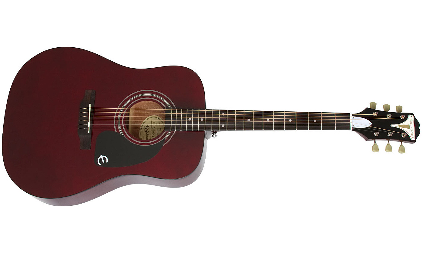 Epiphone Pro-1 Acoustic Dreadnought Epicea Acajou 2016 - Wine Red - Acoustic guitar & electro - Variation 1