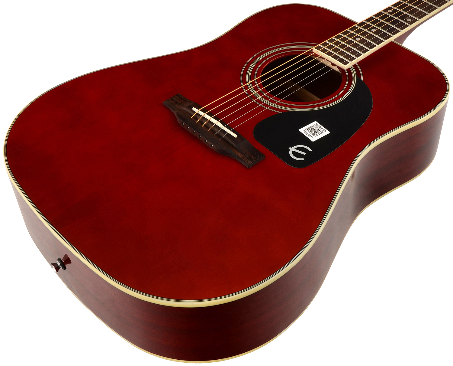 Epiphone Pro-1 Acoustic Dreadnought Epicea Acajou 2016 - Wine Red - Acoustic guitar & electro - Variation 3