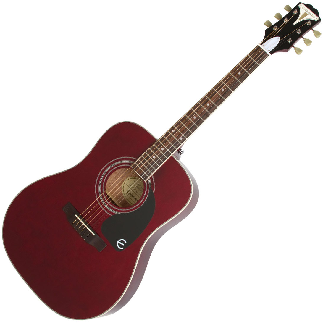 Epiphone PRO-1 PLUS Acoustic Guitar, Wine Red