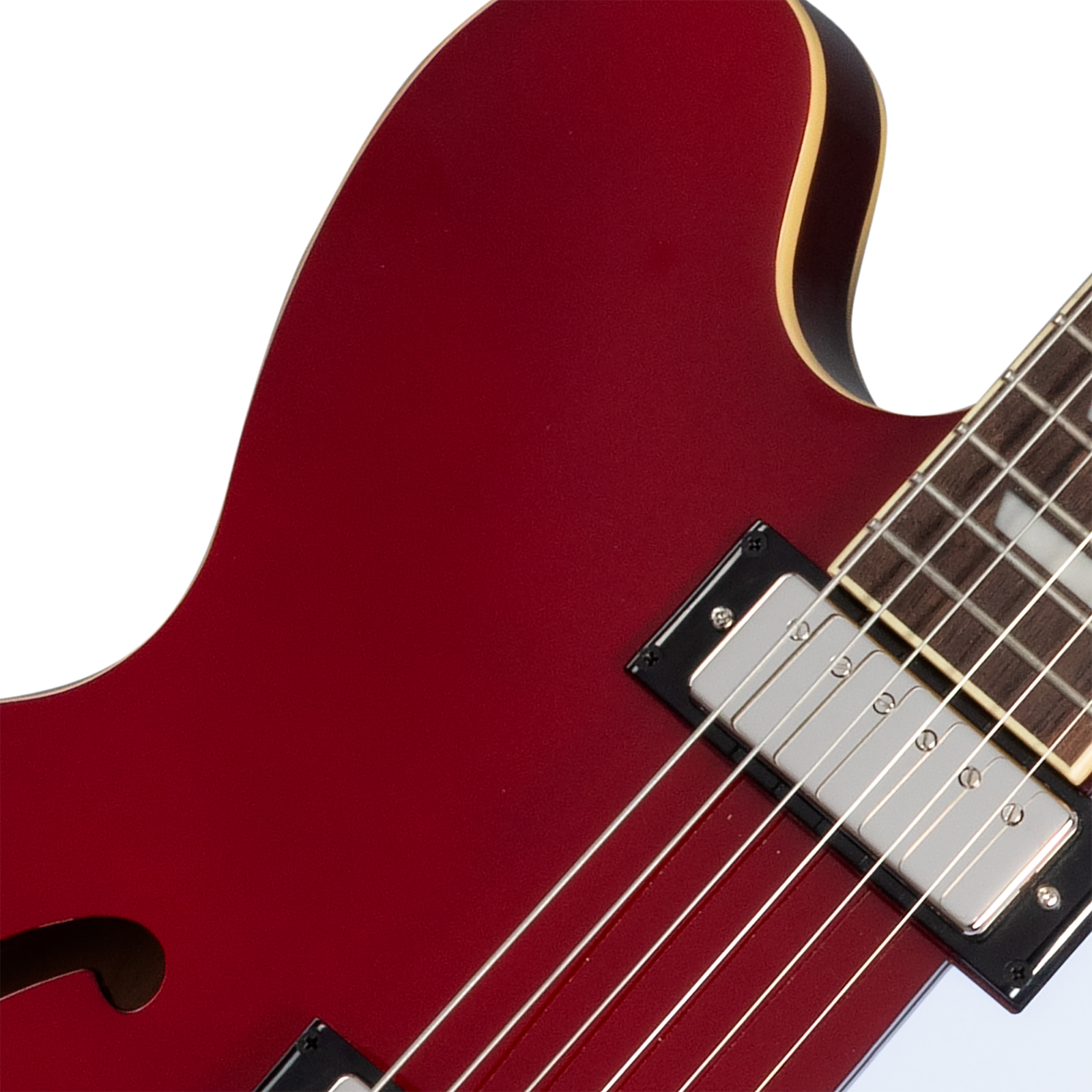 Epiphone Riviera Original Archtop 2mh Ht Rw - Sparkling Burgundy Top - Semi-hollow electric guitar - Variation 2