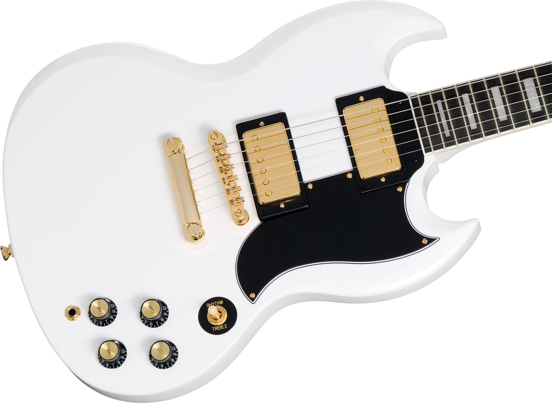 Epiphone Sg Custom Insp. By Gibson 2h Ht Eb - Alpine White - Double cut electric guitar - Variation 3