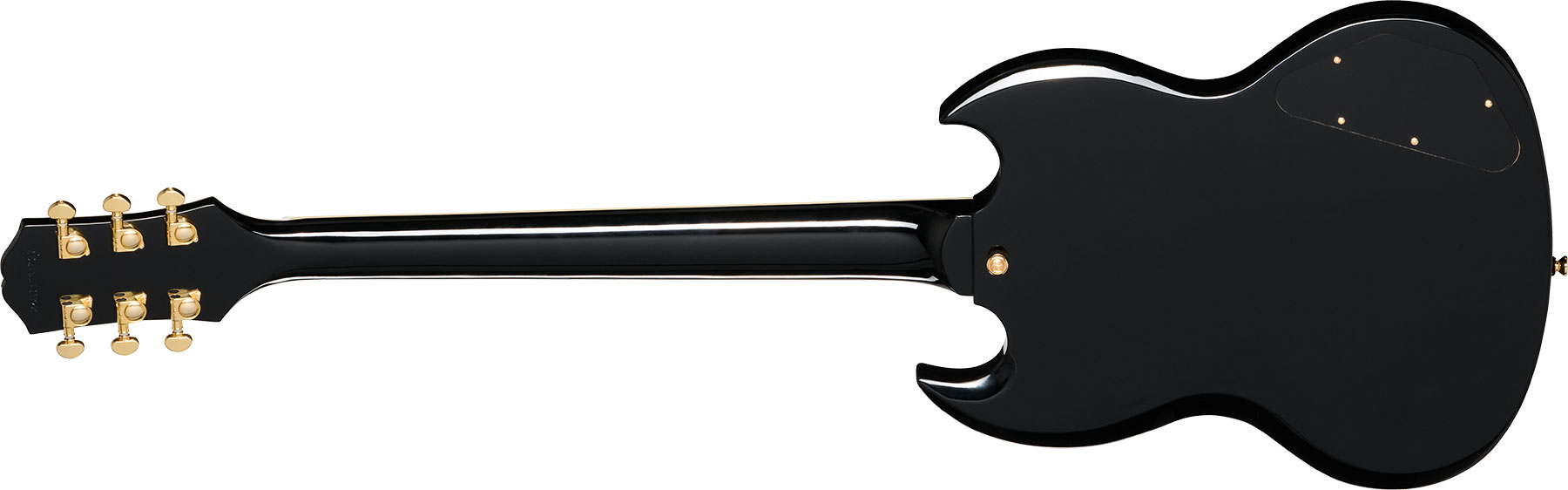 Epiphone Sg Custom Lh Insp. By Gibson Modern Gaucher 2h Ht Eb - Ebony - Double cut electric guitar - Variation 1