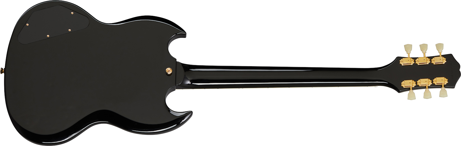 Epiphone Sg Custom 2h Ht Eb - Ebony - Double cut electric guitar - Variation 2