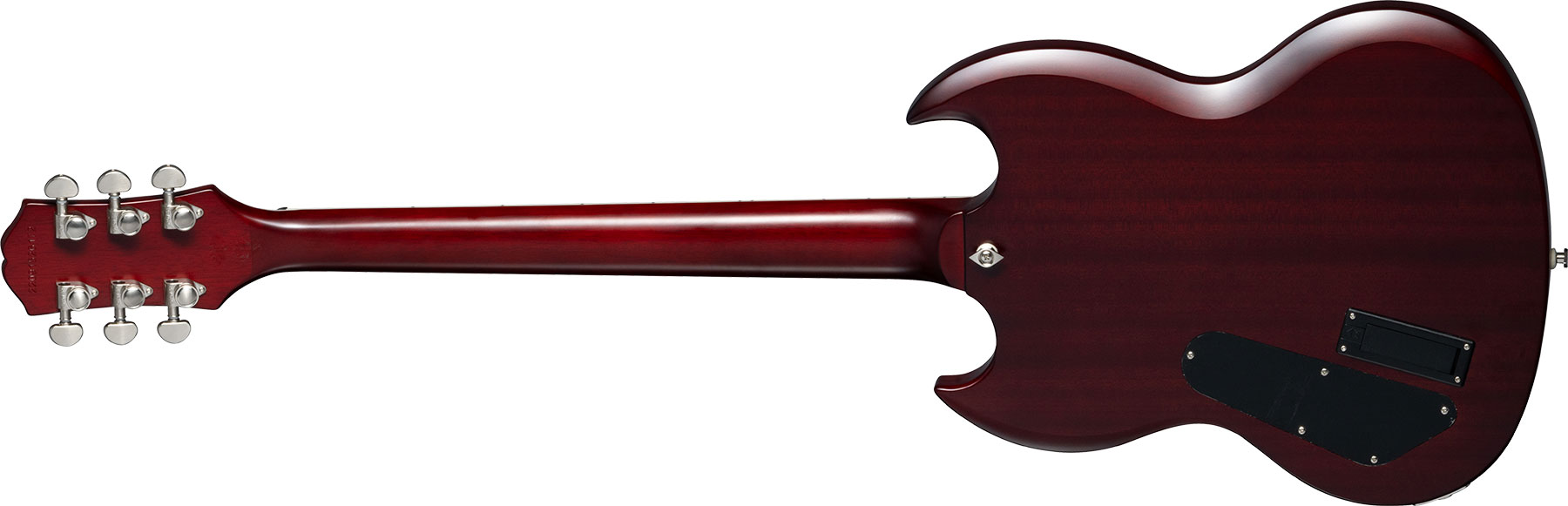 Epiphone Sg Prophecy Modern 2h Fishman Fluence Ht Eb - Aged Bengal Tiger Burst - Double cut electric guitar - Variation 1