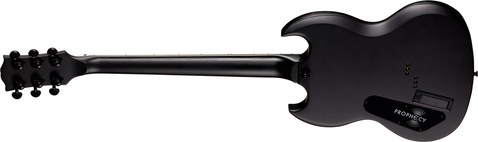 Epiphone Sg Prophecy Modern 2h Fishman Fluence Ht Eb - Obsidian Storm Satin - Double cut electric guitar - Variation 1