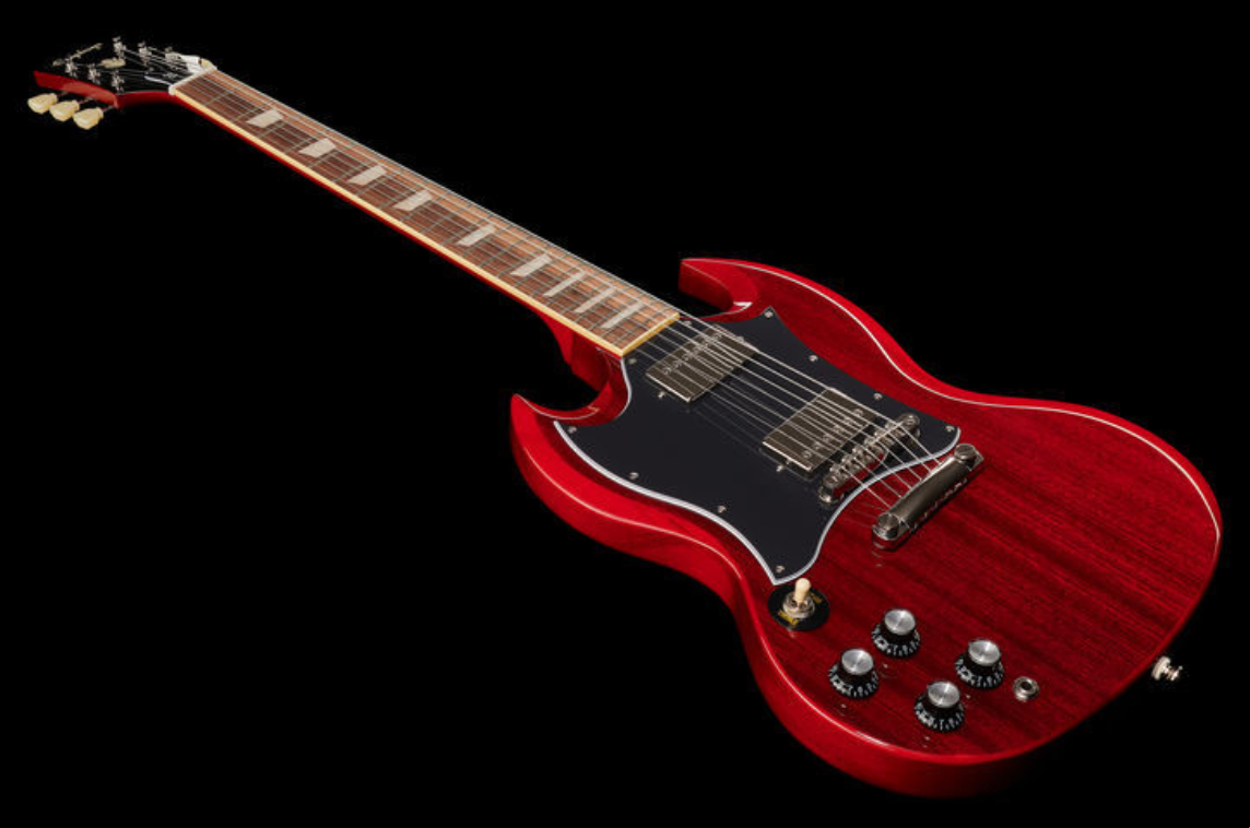 Epiphone Sg Standard Gaucher 2h Ht Lau - Cherry - Left-handed electric guitar - Variation 1