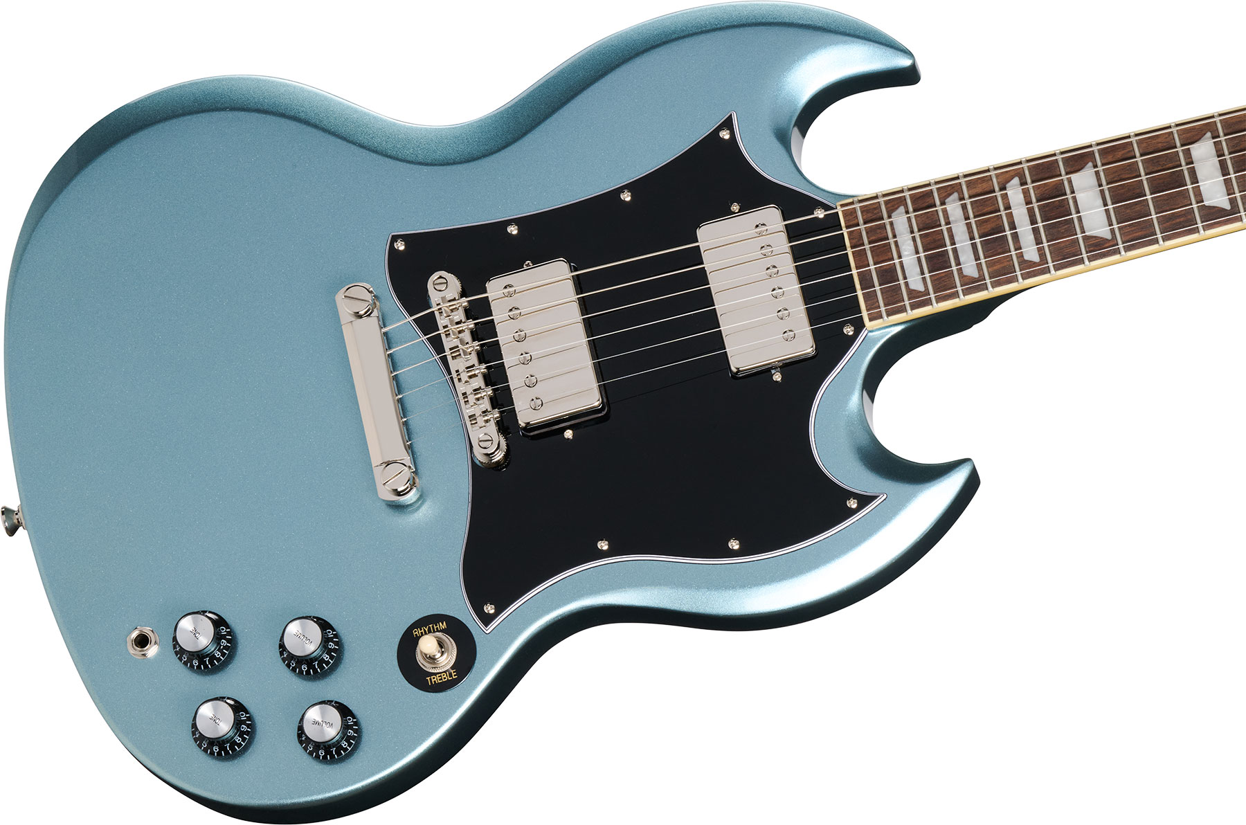 Epiphone Sg Standard Insp. By Gibson 2h Ht Lau - Pelham Blue - Double cut electric guitar - Variation 3