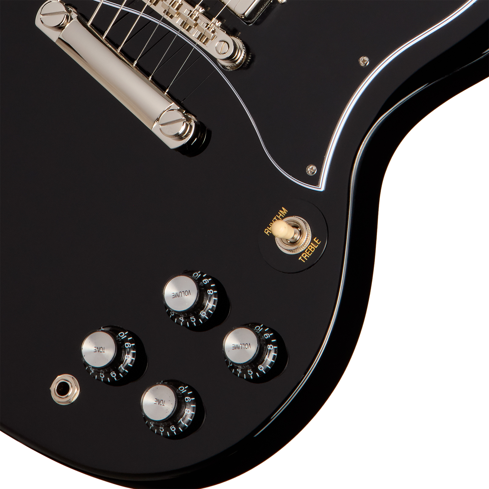 Epiphone Sg Standard Lh Ibg Gaucher 2h Ht Rw - Ebony - Double cut electric guitar - Variation 3
