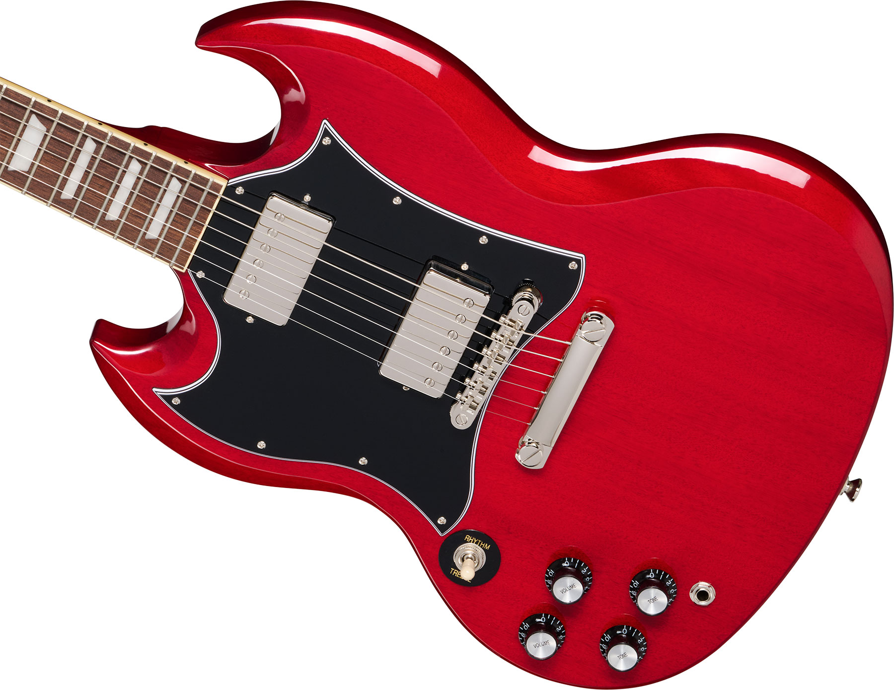 Epiphone Sg Standard Lh I.b.g Modern Gaucher 2h Ht Lau - Cherry - Double cut electric guitar - Variation 3