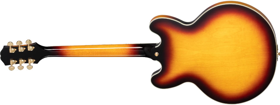 Epiphone Sheraton Archtop 2mh Ht Lau - Vintage Sunburst - Semi-hollow electric guitar - Variation 1