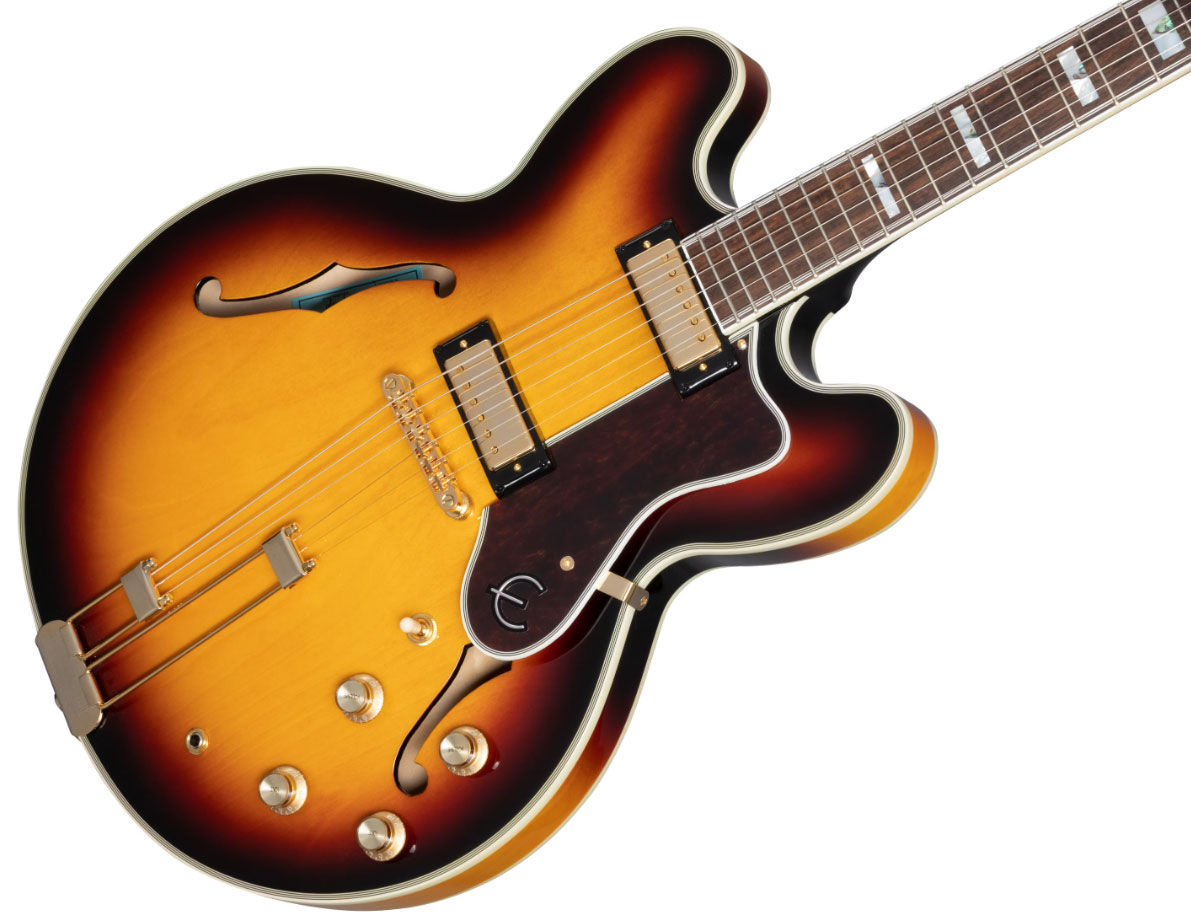 Epiphone Sheraton Archtop 2mh Ht Lau - Vintage Sunburst - Semi-hollow electric guitar - Variation 3