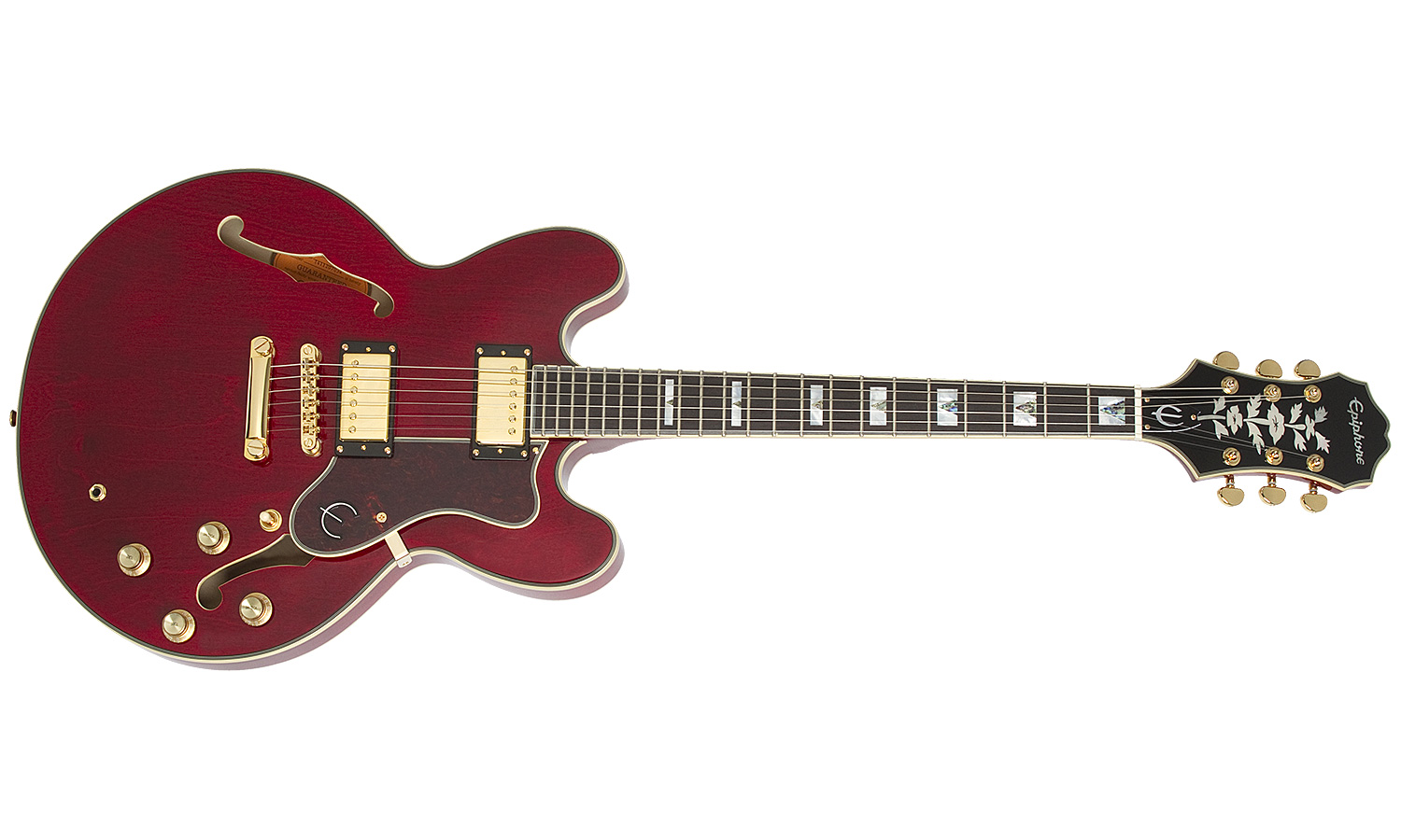 Epiphone Sheraton Ii Pro 2018 Hh Ht Pf - Wine Red - Semi-hollow electric guitar - Variation 1