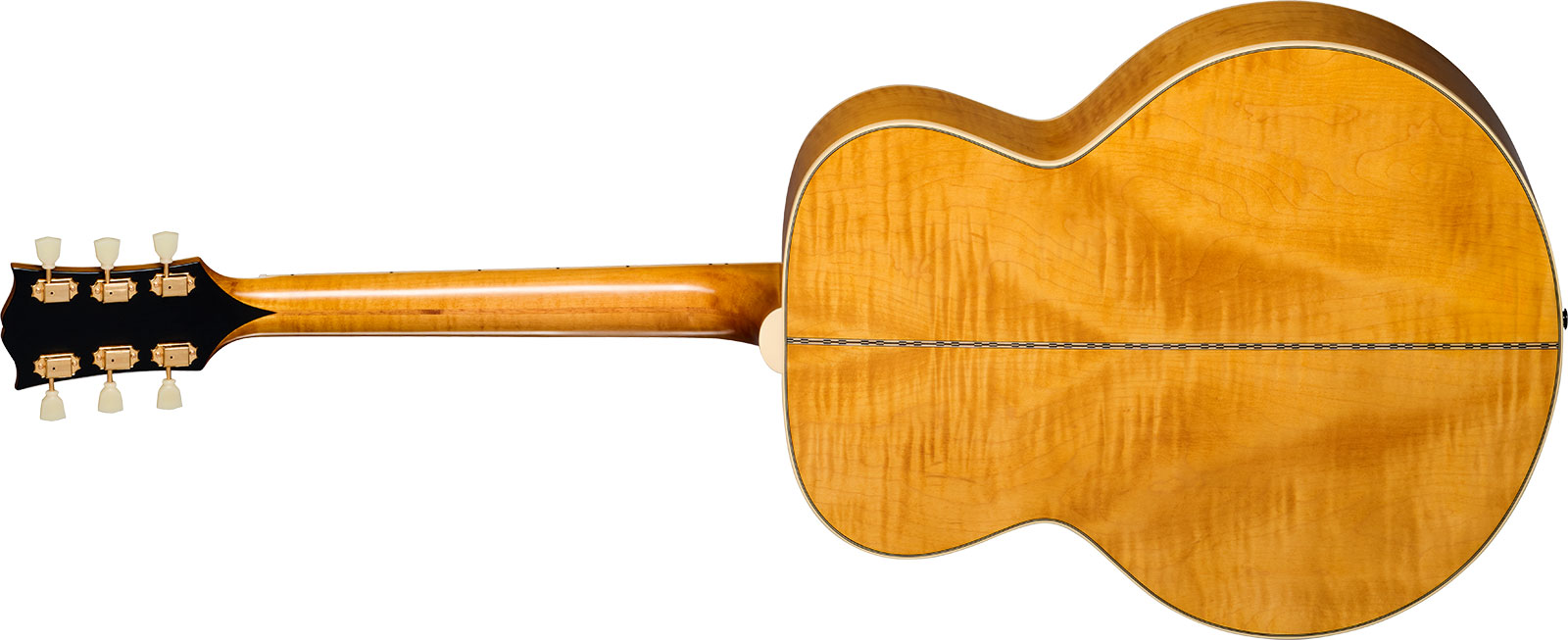 Epiphone Sj200 1957 Inspired By Jumbo Epicea Erable Lau - Antique Natural - Electro acoustic guitar - Variation 1