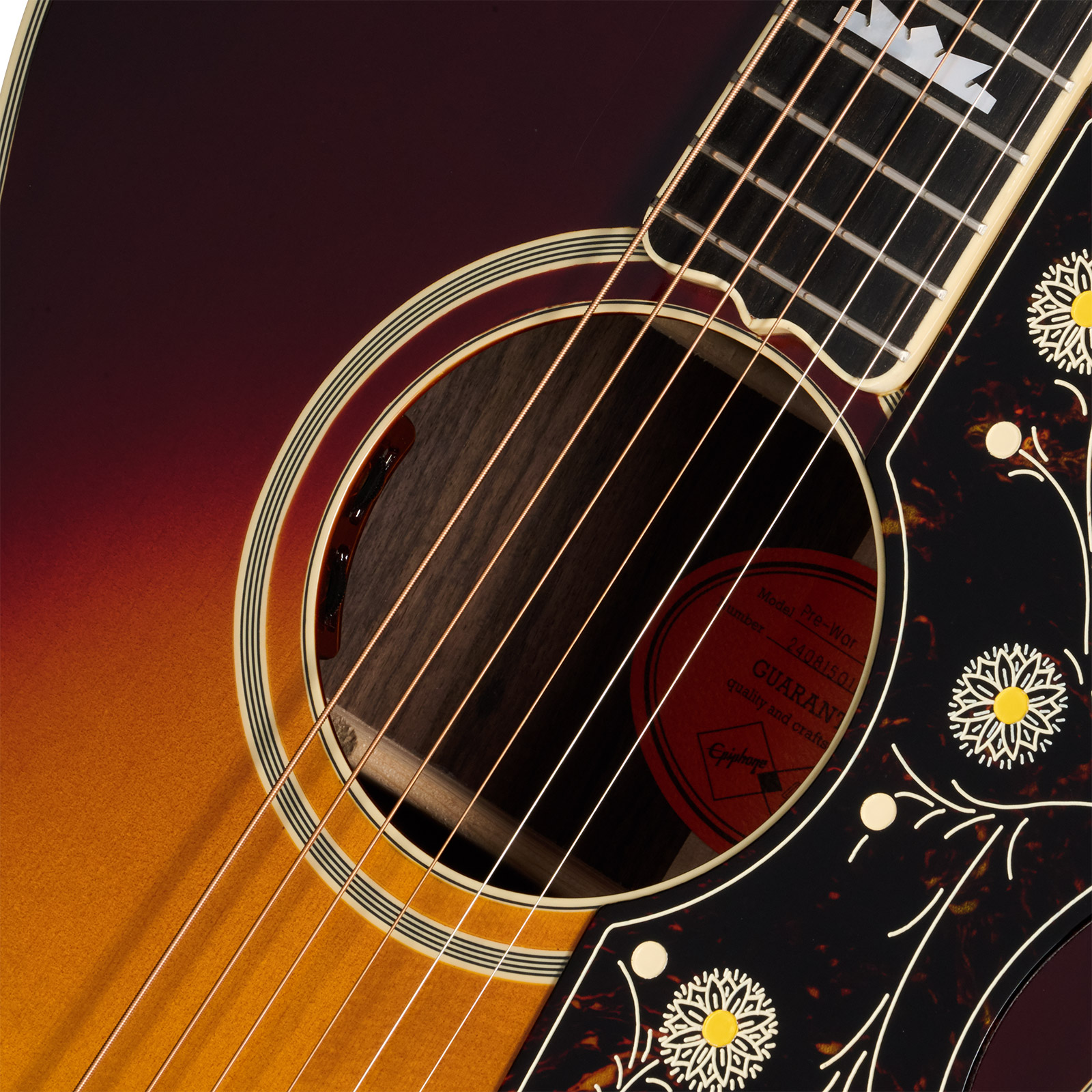 Epiphone Sj200 1957 Reissue Inspired By Gibson Jumbo Epicea Erable Rw - Antique Vintage Sunburst - Folk guitar - Variation 3