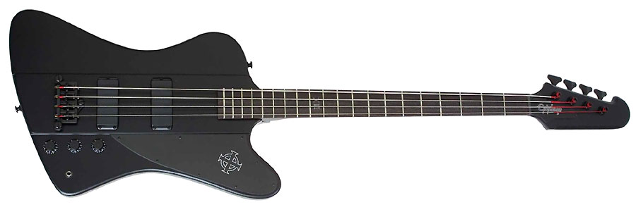 Epiphone Thunderbird-iv Goth Bh - Pitch Black - Solid body electric bass - Variation 2