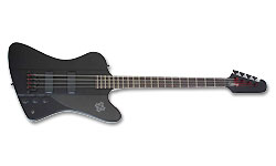 Epiphone Thunderbird-iv Goth Bh - Pitch Black - Solid body electric bass - Variation 1