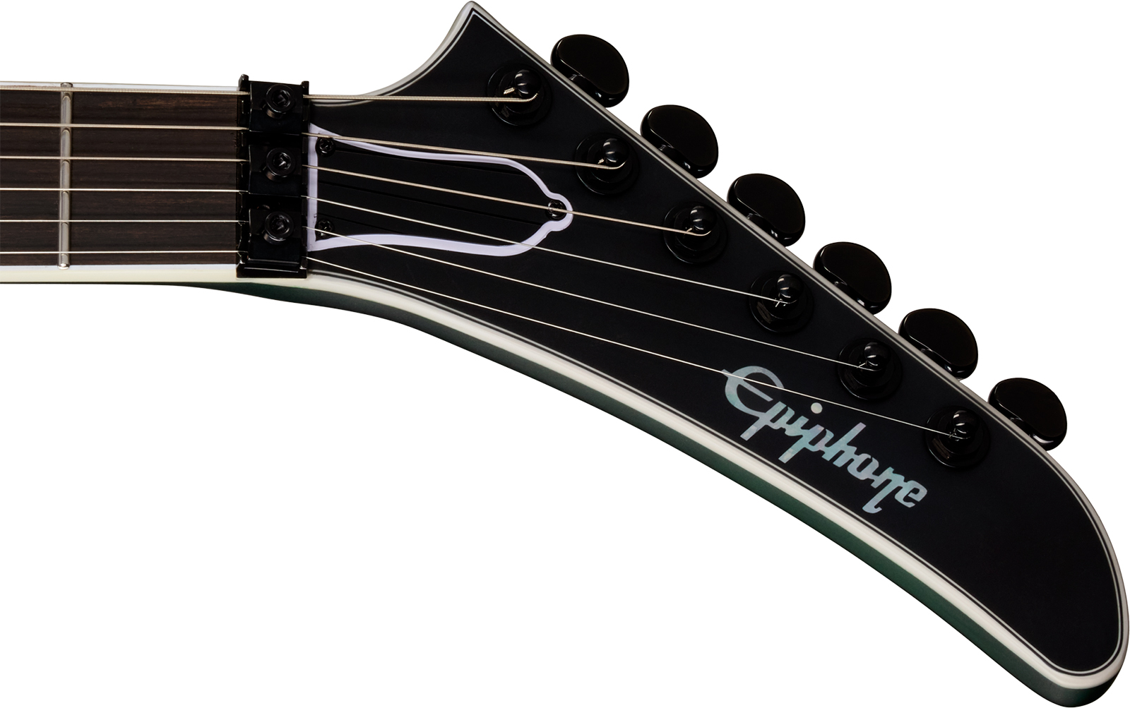 Epiphone Victory Prophecy Modern 2h Fishman Fluence Ht Eb - Aqua Smoke Satin - Str shape electric guitar - Variation 4
