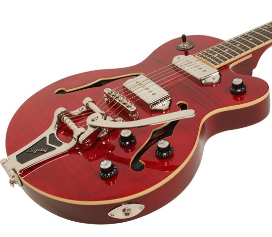 Epiphone Wildkat Ltd Bigsby - Wine Red - Semi-hollow electric guitar - Variation 2