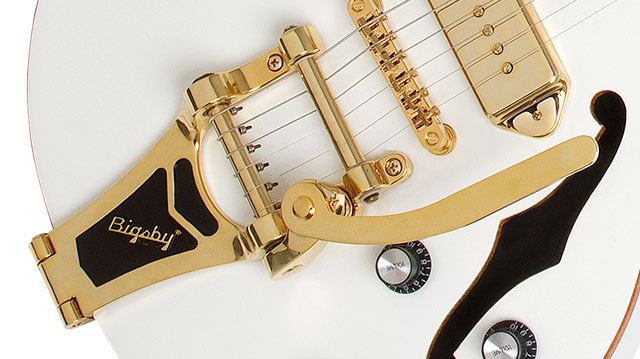 Epiphone wildkat royale pearl white top