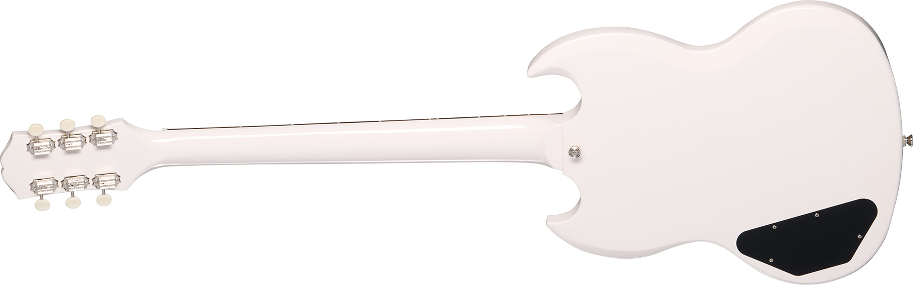 Epiphone Yungblood Sg Junior Ltd Signature 1s P90 Ht Lau - Classic White - Double cut electric guitar - Variation 1