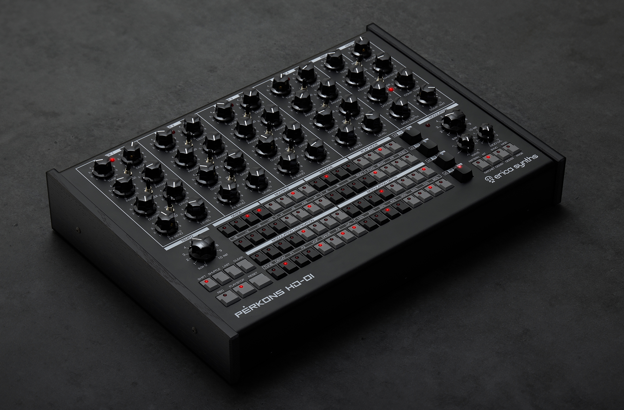 Erica Synths Perkons Hd-01 Black - Drum machine - Variation 1