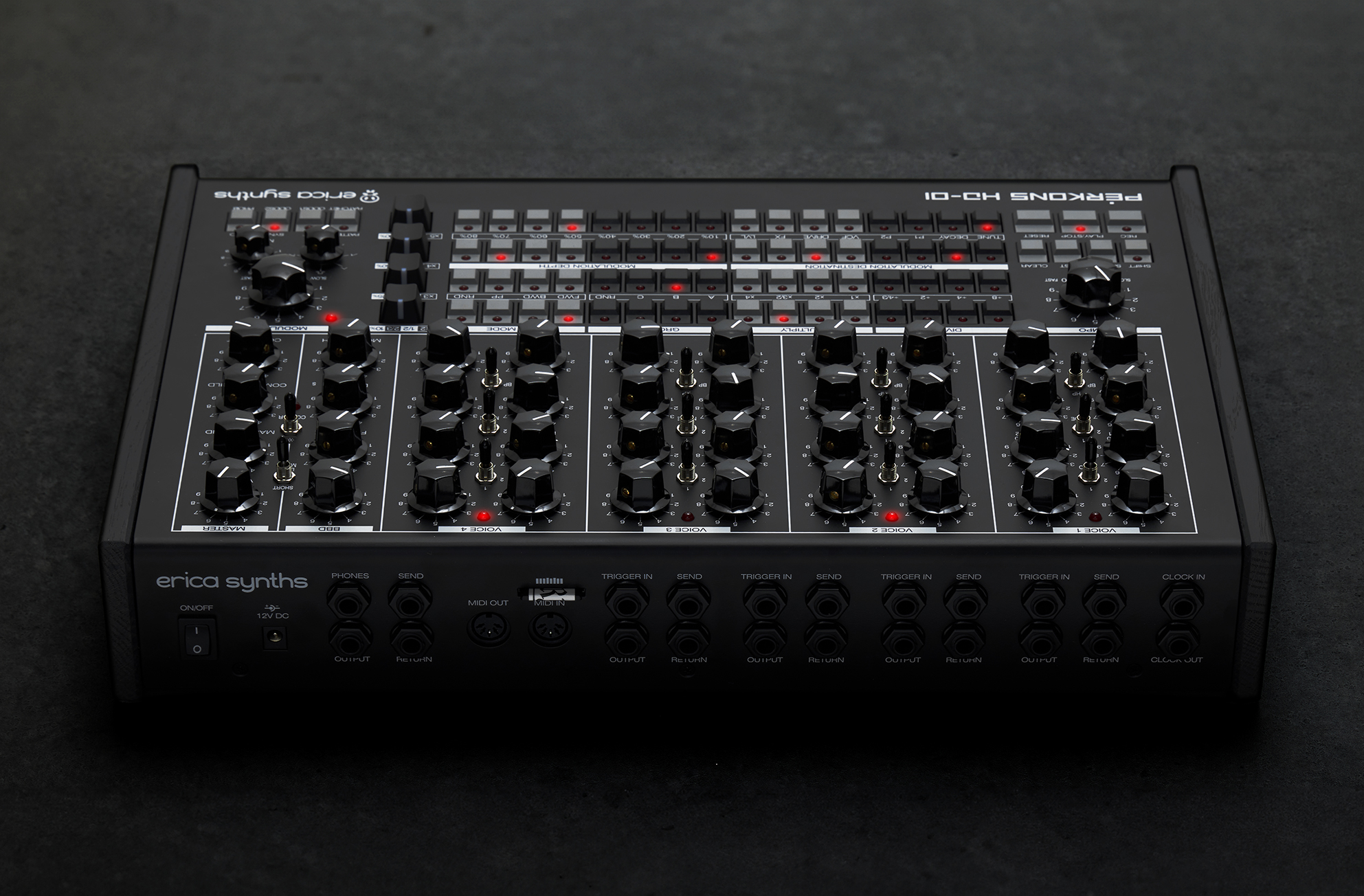 Erica Synths Perkons Hd-01 Black - Drum machine - Variation 5