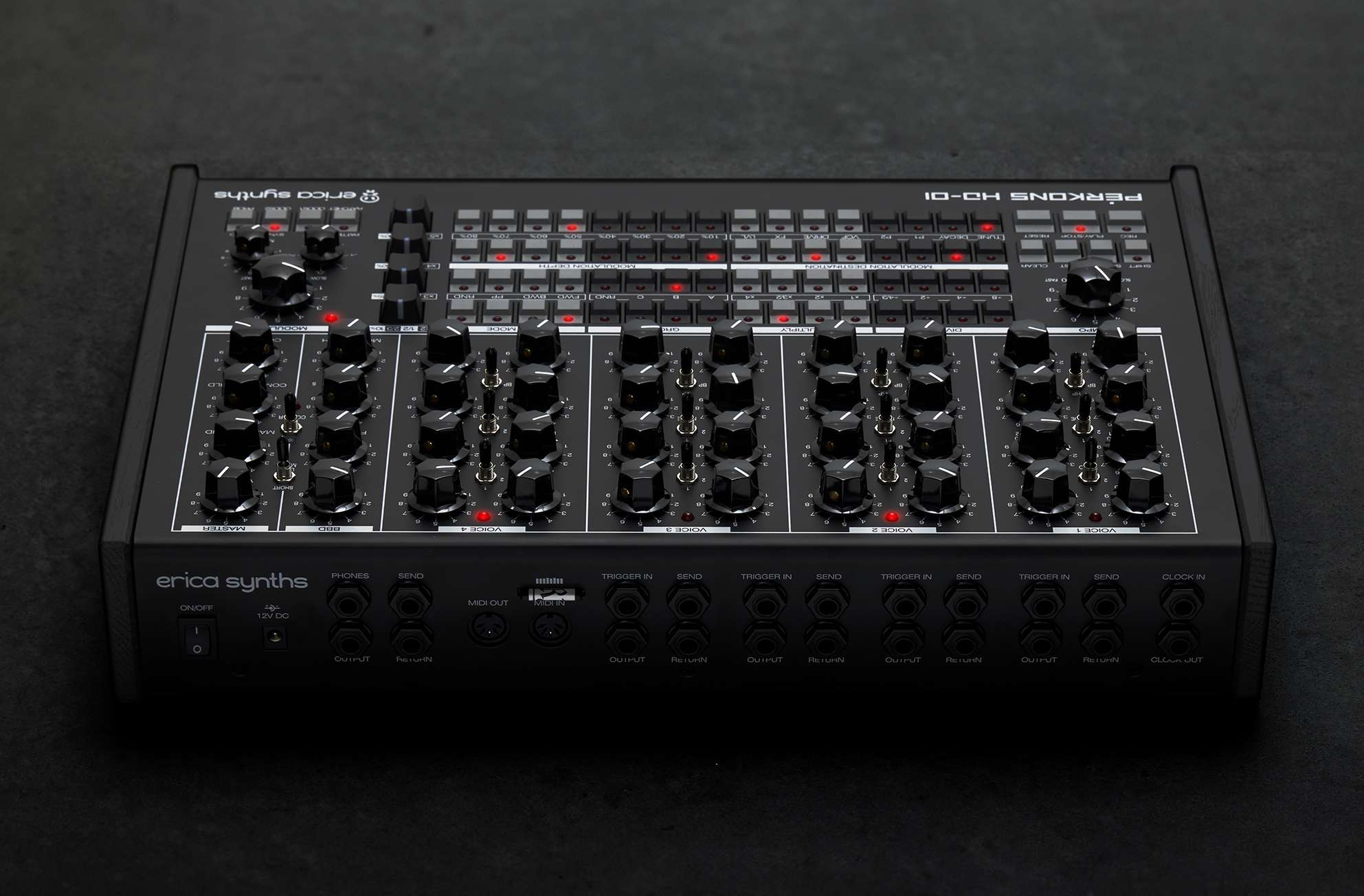 Erica Synths Perkons Hd-01 Black - Drum machine - Variation 4