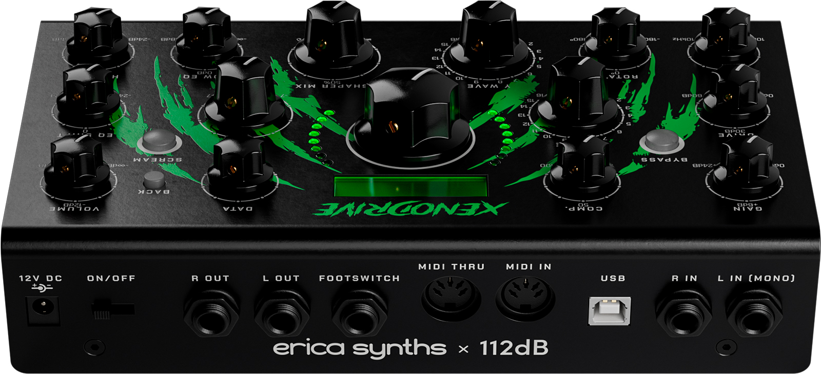 Erica Synths Xenodrive - Reverb, delay & echo effect pedal - Variation 2