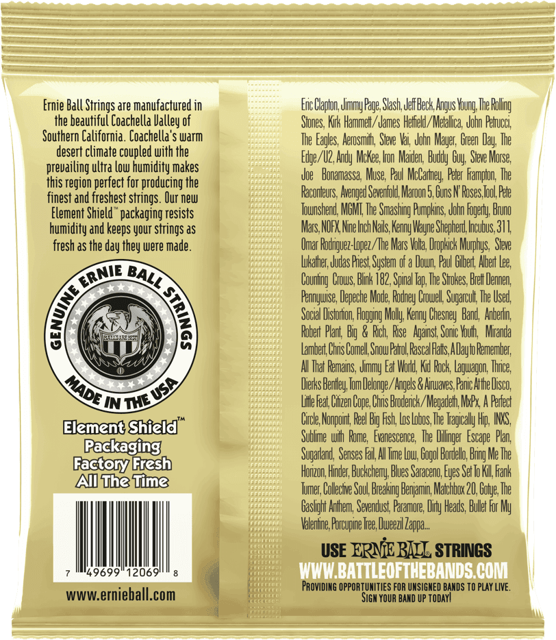 Ernie Ball Jeu De 12 Cordes Classic (12) 2069 Earthwood Nylon 80/20 Bronze Ball-end 28-42 - Nylon guitar strings - Variation 2