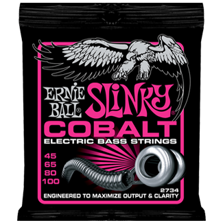 Ernie Ball Jeu De 4 Cordes Bass (4) 2734 Slinky Cobalt 45-100 - Electric bass strings - Variation 1