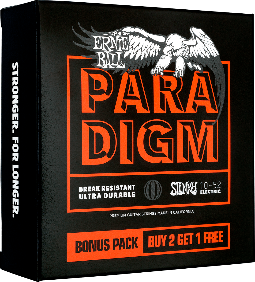 Ernie Ball Jeu De 6 Cordes Electric (3x Set) 3365 Paradigm Slinky 10-52 - Electric guitar strings - Variation 1