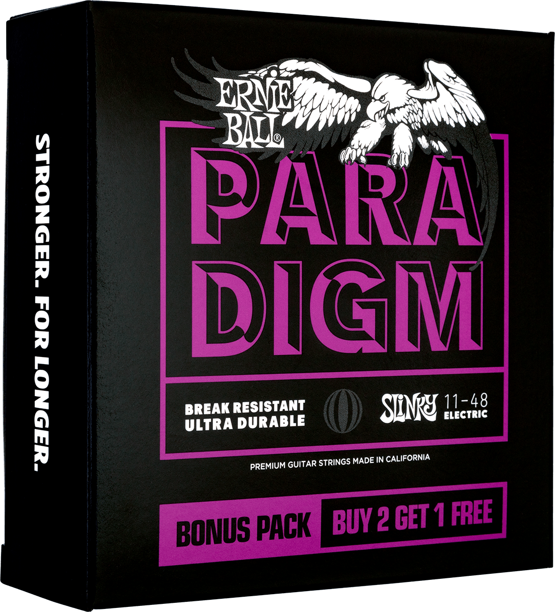 Ernie Ball Jeu De 6 Cordes Electric (3x Set) 3370 Paradigm Slinky 11-48 - Electric guitar strings - Variation 1