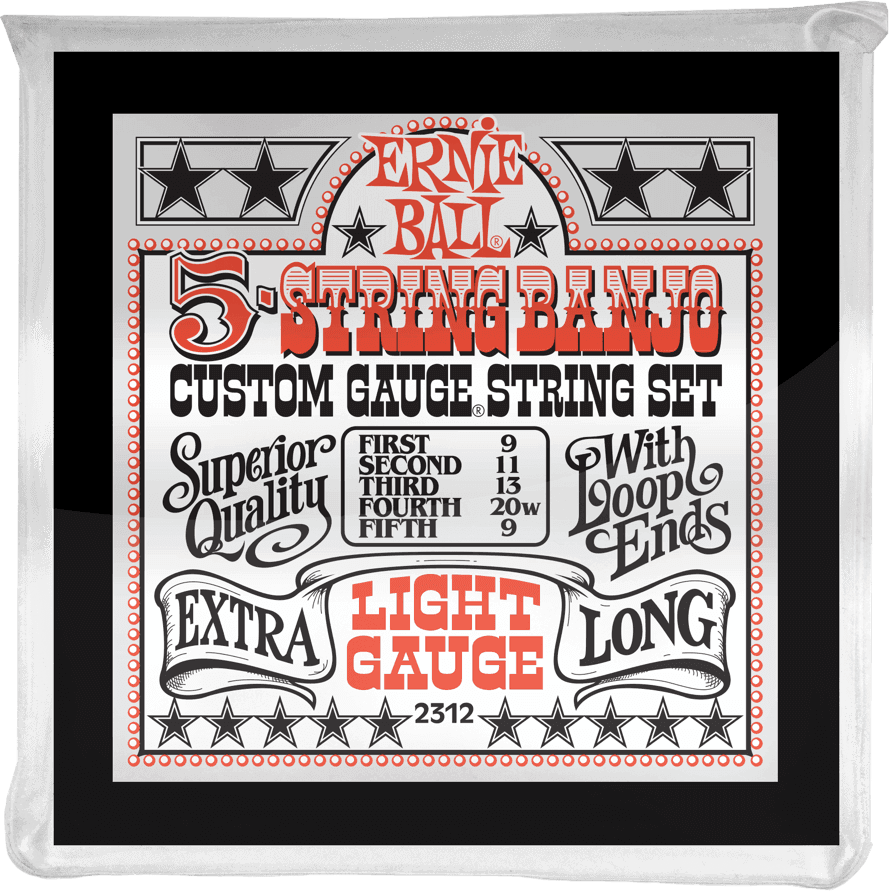 Ernie Ball Banjo (5) 2312 Stainless Steel Light 9-9 - Banjo strings - Main picture