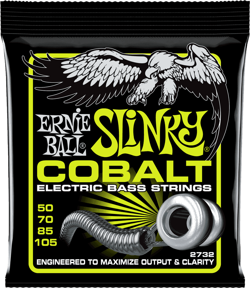 Ernie Ball Jeu De 4 Cordes Bass (4) 2732 Slinky Cobalt 50-105 - Electric bass strings - Main picture