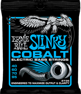 Ernie Ball Jeu De 4 Cordes Bass (4) 2735 Slinky Cobalt 040-095 - Electric bass strings - Main picture