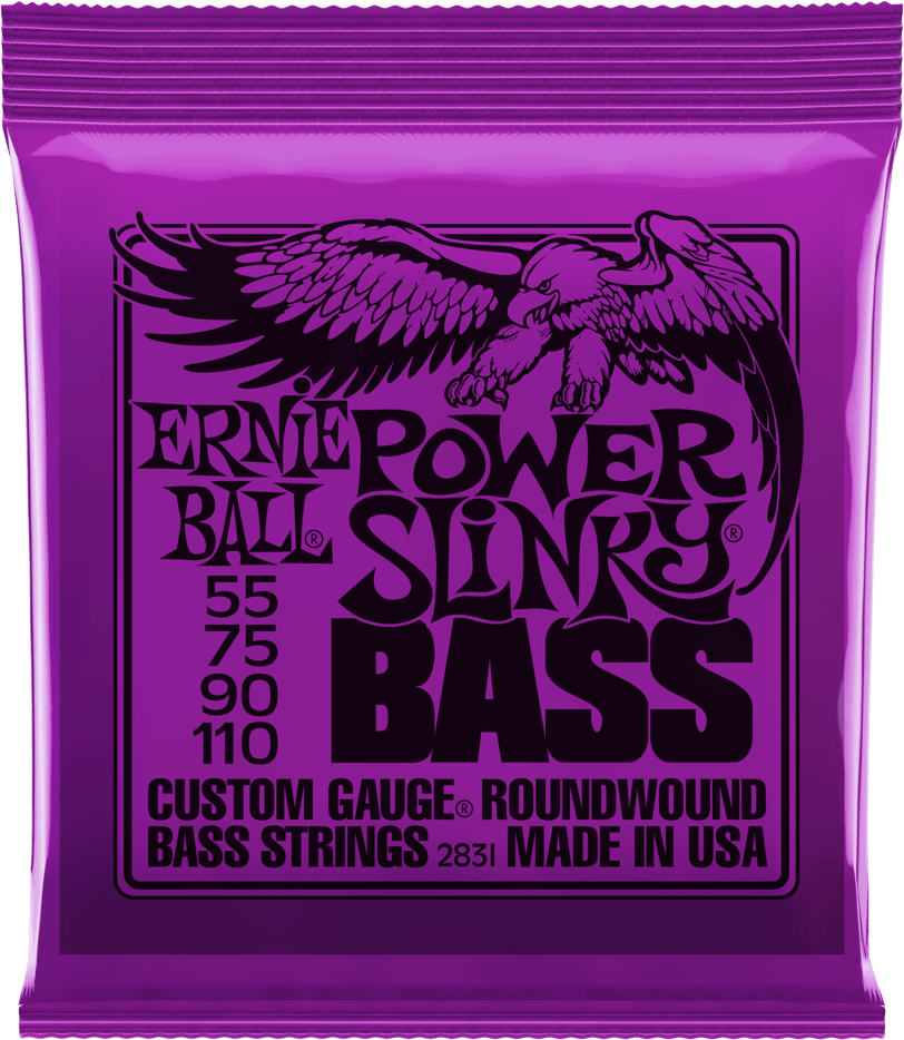 Ernie Ball Jeu De 4 Cordes Bass (4) 2831 Slinky Nickel Wound 55-110 - Electric bass strings - Main picture