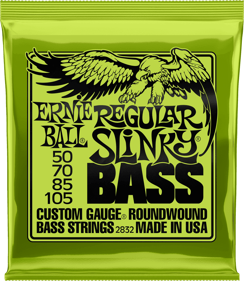 Ernie Ball Jeu De 4 Cordes Bass (4) 2832 Regular Slinky 50-105 - Electric bass strings - Main picture