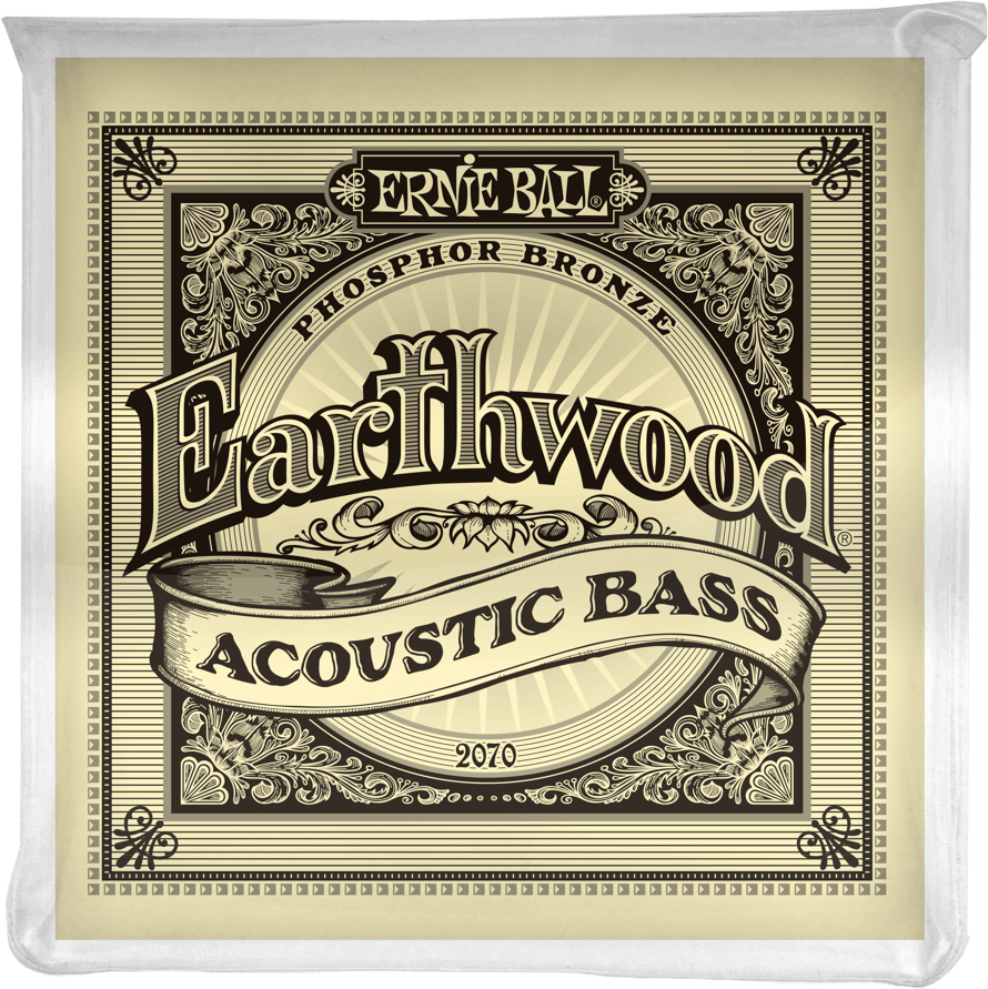 Ernie Ball Jeu De 4 Cordes Bass Acoustic (4) 2070 Earthwood Phosphore Bronze 45-95 - Acoustic bass strings - Main picture